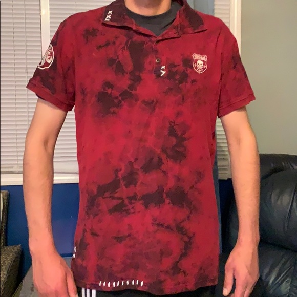 Affliction polo collared T-shirt - Picture 3 of 3